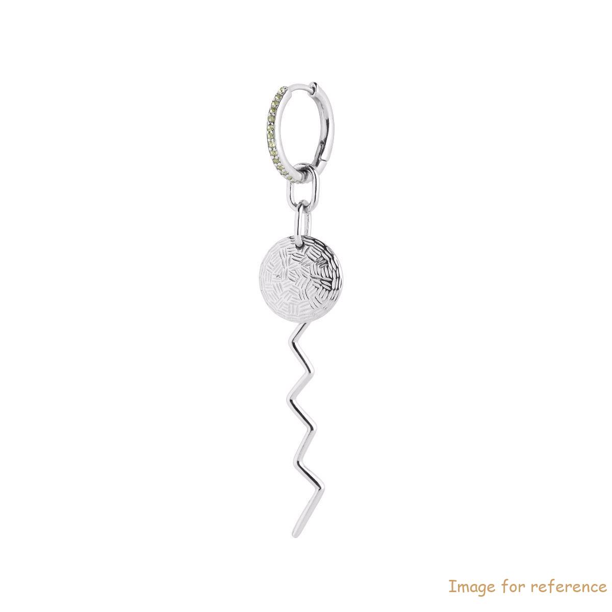 Wholesale custom earrings Sterling Silver in White Rhodium