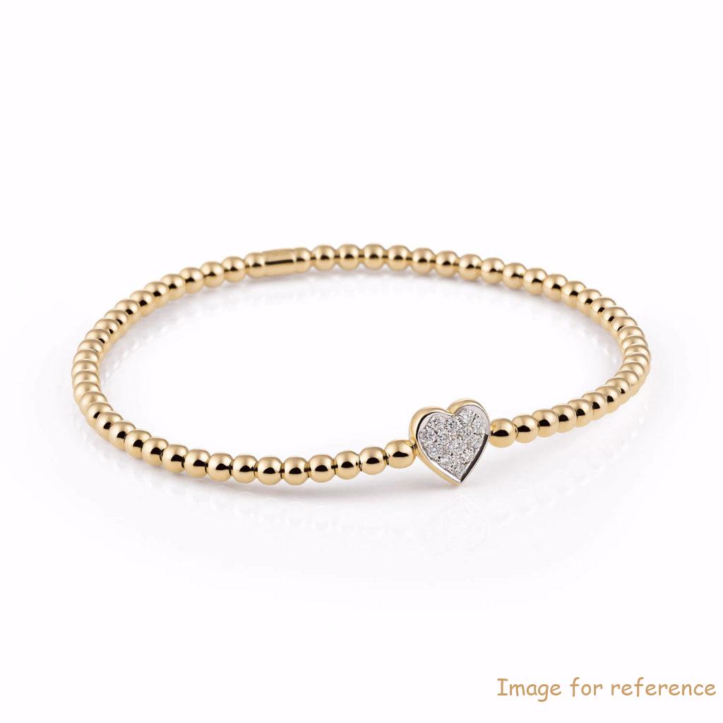 custom wholesale yellow gold plated bracelet in 925 silver supplier