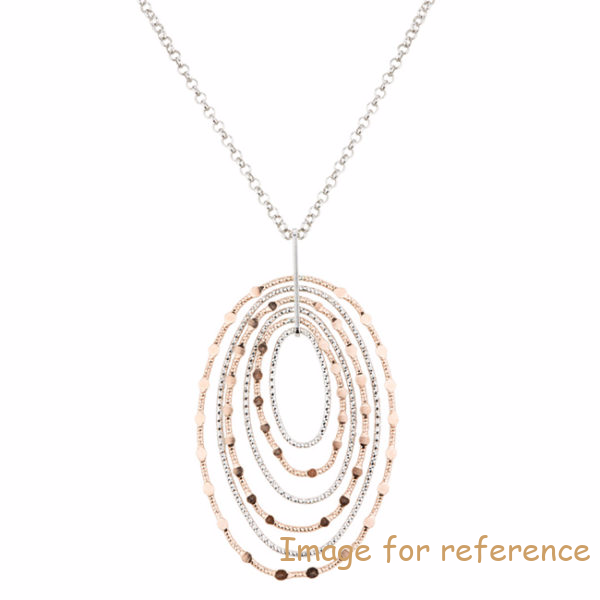 produttore di collane lunghe di gioielli in argento placcato oro su misura