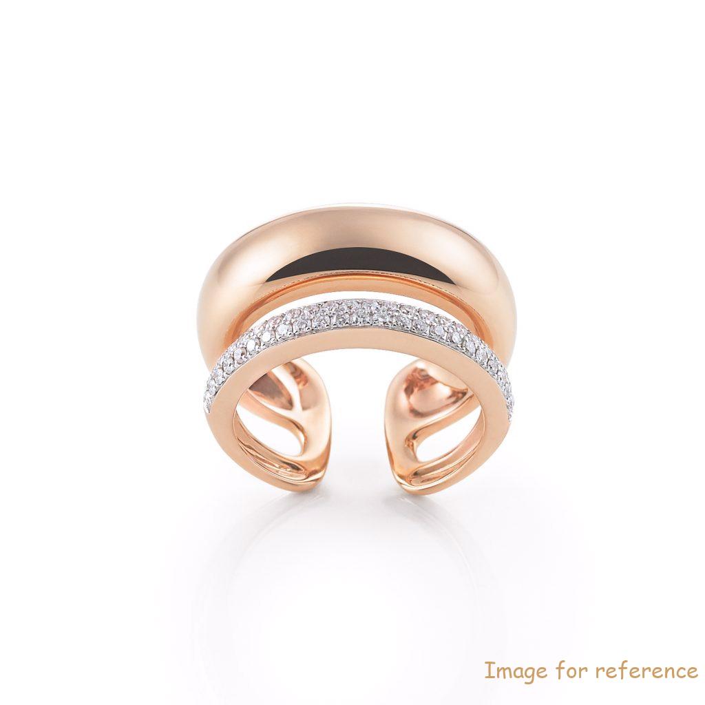 rose gold plated 925 silver ring wholesale custom OEM manufacturer