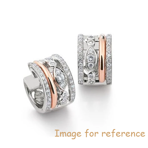 18K White Gold Plated Earrings 925 Sterling Silver Manufacturers Wholesaler