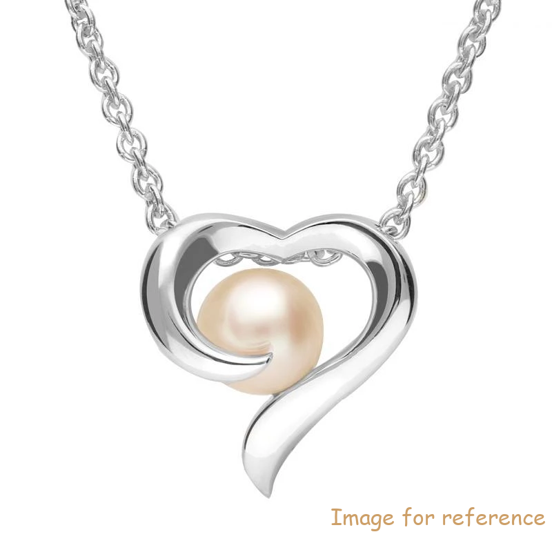925 Sterling Silver Open Heart Necklace wholesale Custom 925 Silver Jewelry supplier