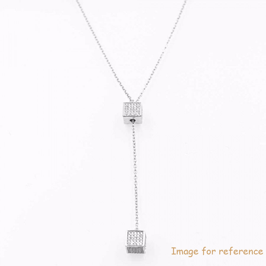 925 sterling silver necklace custom white gold plated silver jewelry supplier and wholesaler