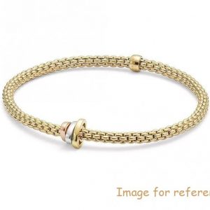 Bracelet in yellow gold plated sterling silver jewelry wholesale custom rhodium plating supplier