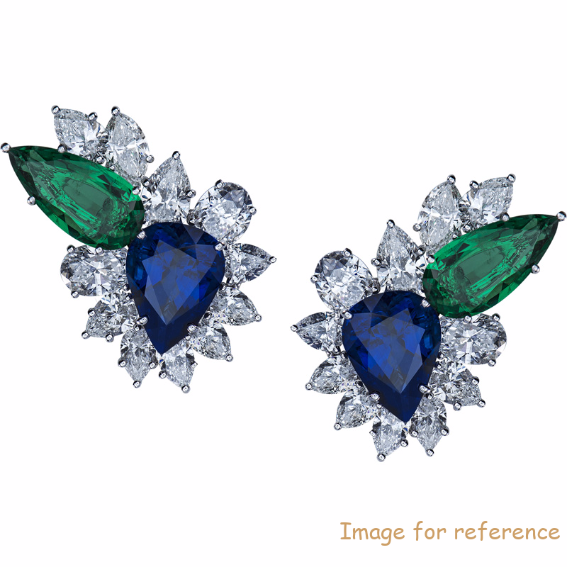 CZ silver stud earrings custom gold plated silver jewelry supplier and wholesaler