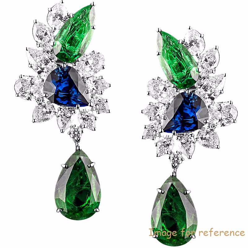 CZ sterling silver earrings custom made wholesale earrings jewelry supplies