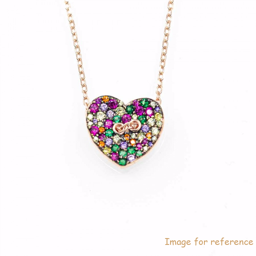 CZ sterling silver necklace custom gold plated silver jewelry supplier and wholesaler
