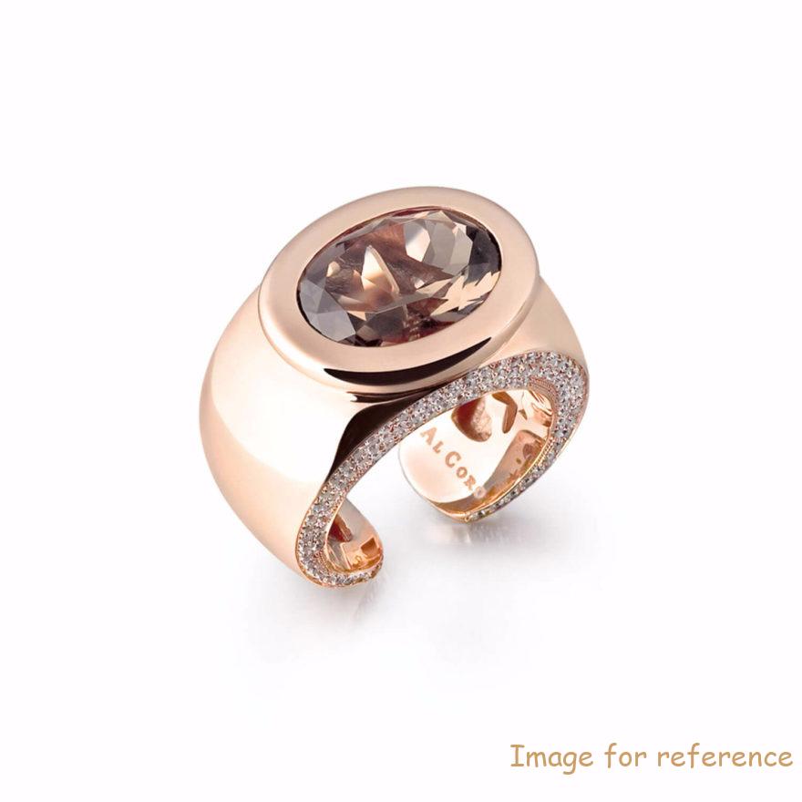 Custom Designed rose gold plated Sterling Silver rings supplier