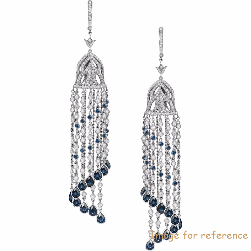 Custom Made Gold, Silver CZ Earrings Jewelry manufacturer