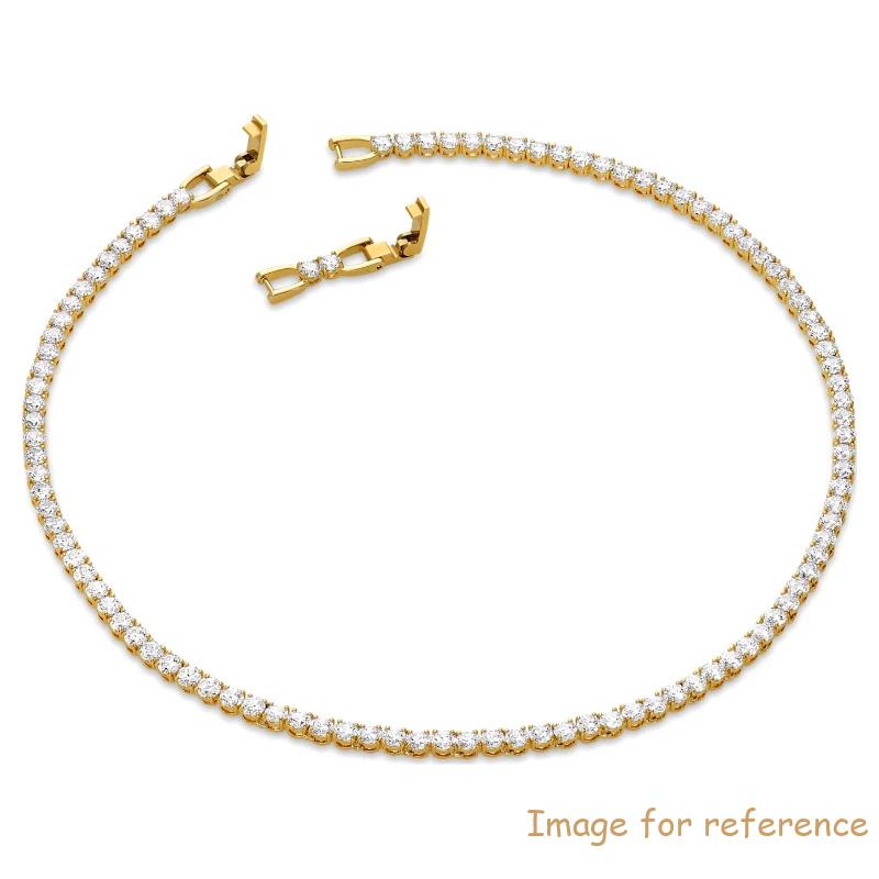 Custom Silver Jewelry White Yellow Gold Plated Necklace wholesaler