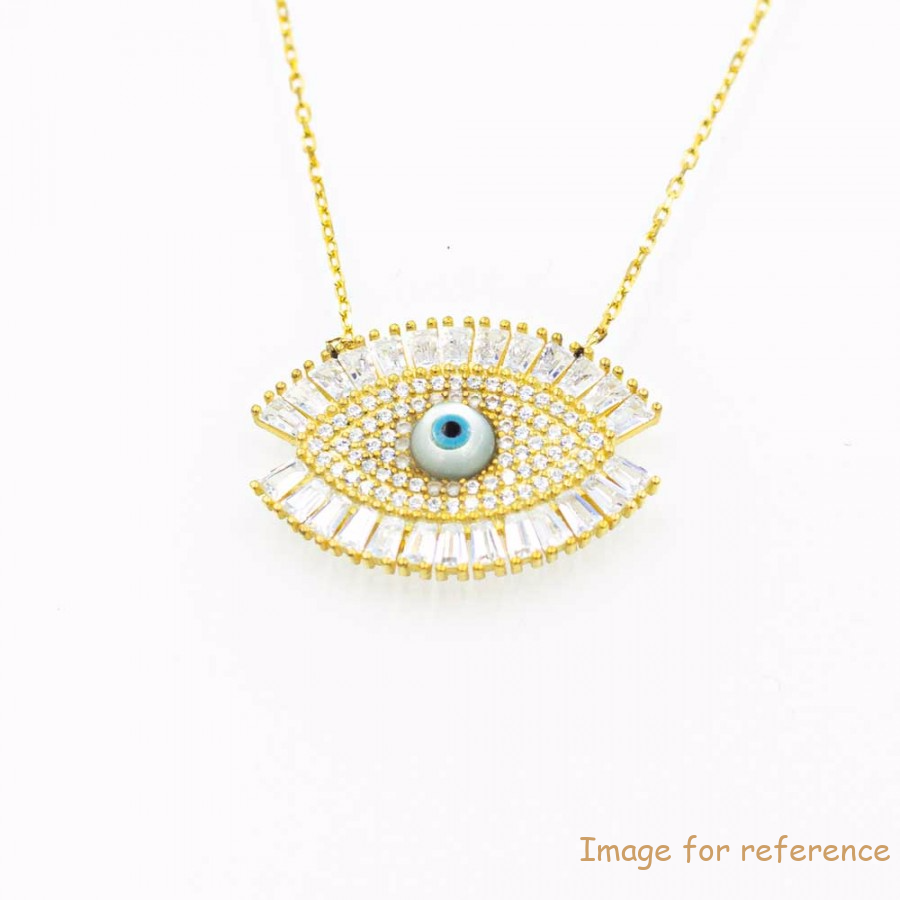 Custom necklace yellow gold plated silver jewelry supplier and wholesaler
