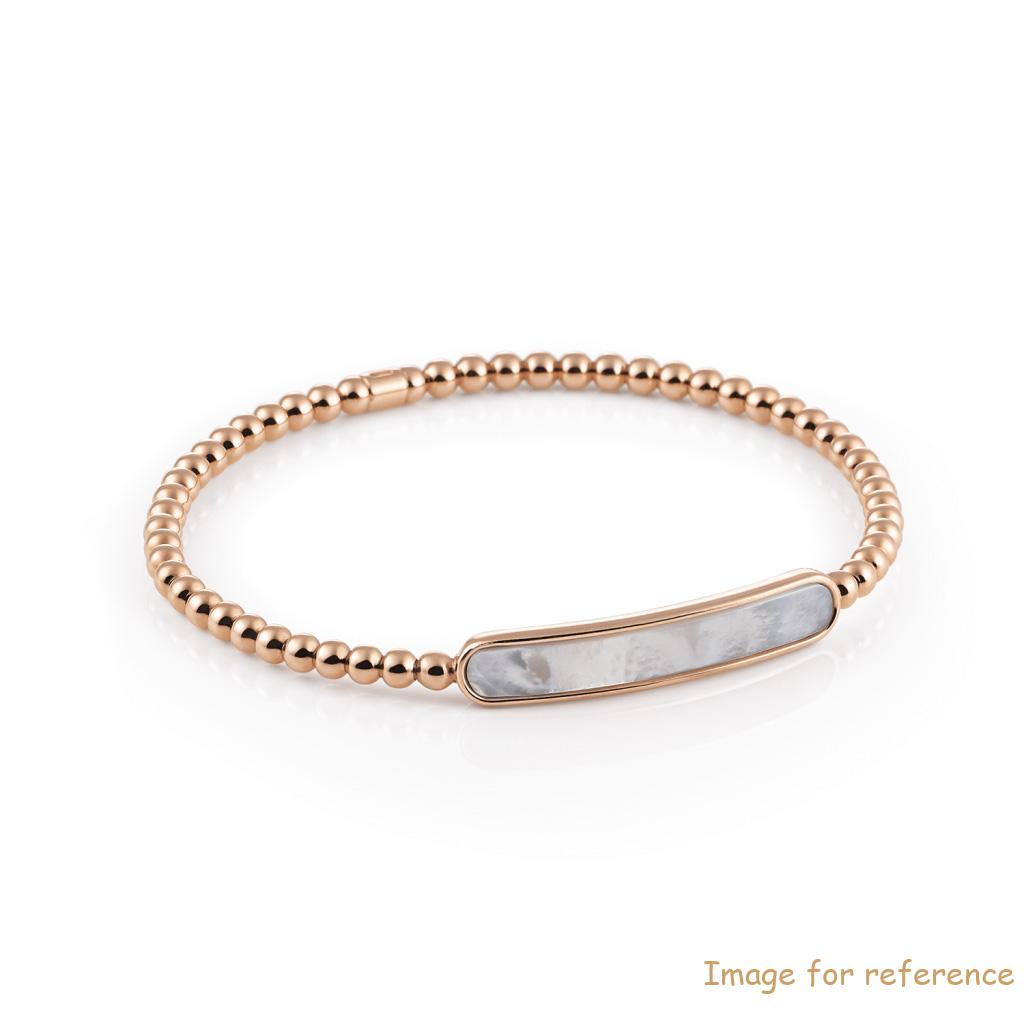 Customized pink gold plating bracelet Wholesale Silver Jewelry Manufacturer