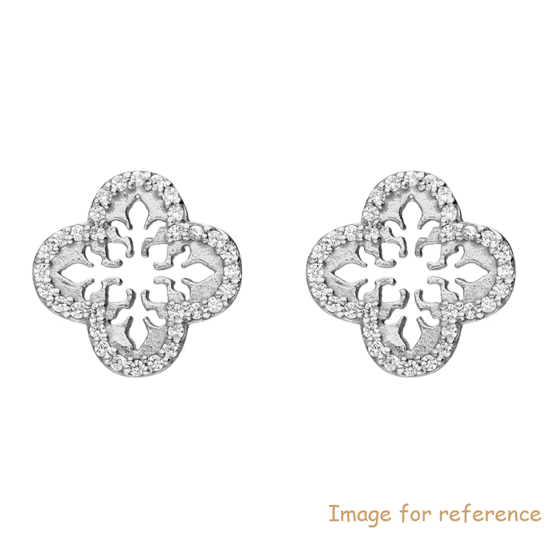 Design white gold plated Earring Fashion Jewelry custom manufacturer