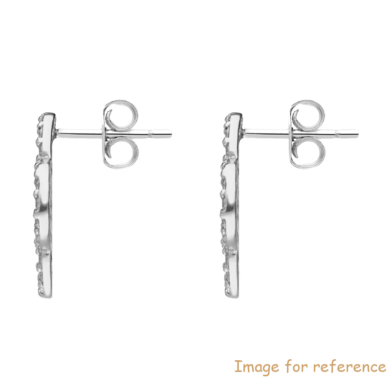 Design white gold plated Earring Fashion Jewelry custom manufacturer