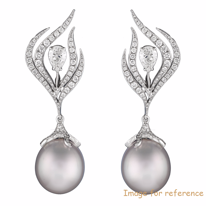 Pear cz earrings Wholesale custom jewelry manufacturers