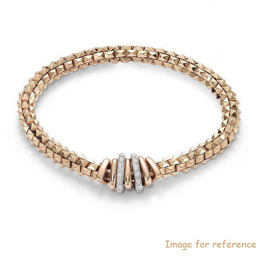 Rose Gold Plated silver Bracelet Wholesale Custom Silver fashion Jewelry Supplier