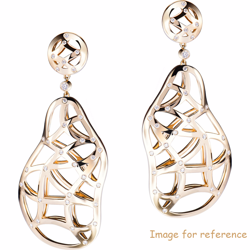 Rose gold earrings 925 Sterling Silver Jewelry Manufacturer and Supplier