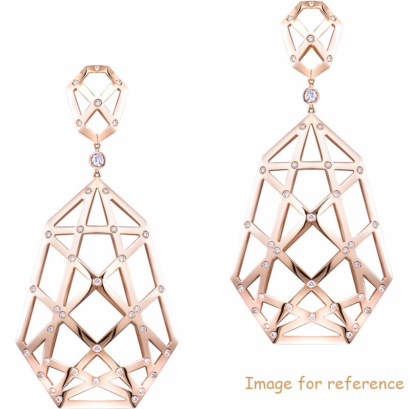 Rose gold plated earrings Suppliers custom wholesaler