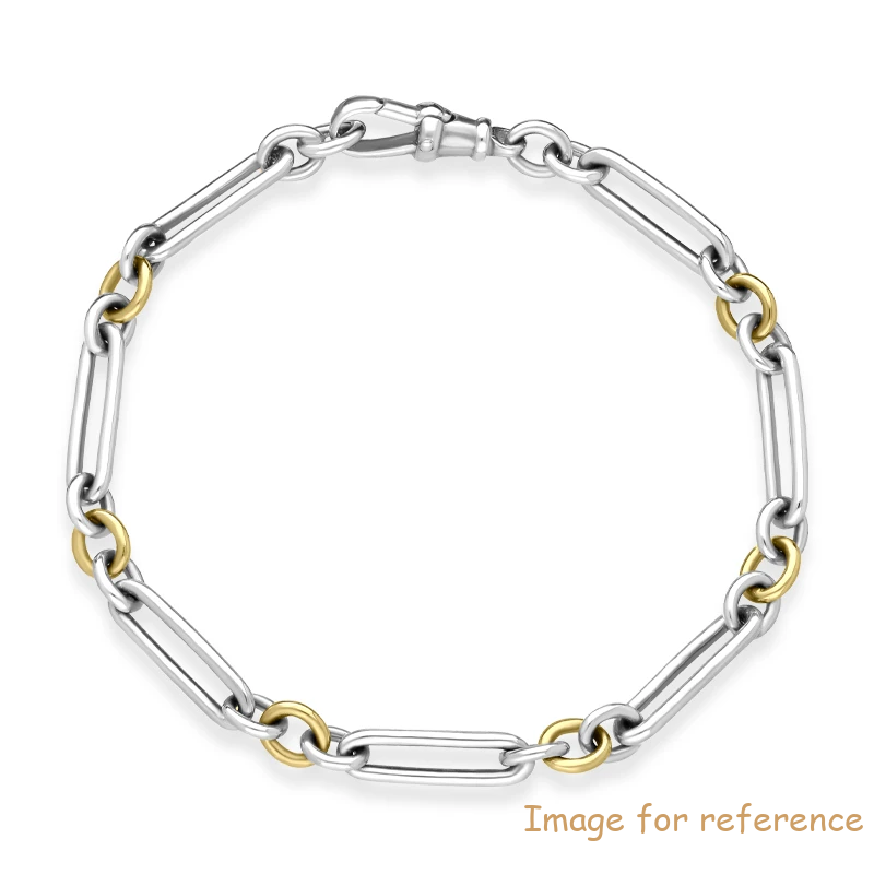 Sterling Silver 18K Yellow Gold Bracelet China Custom Design 925 Sterling Silver Supplier Wholesalers