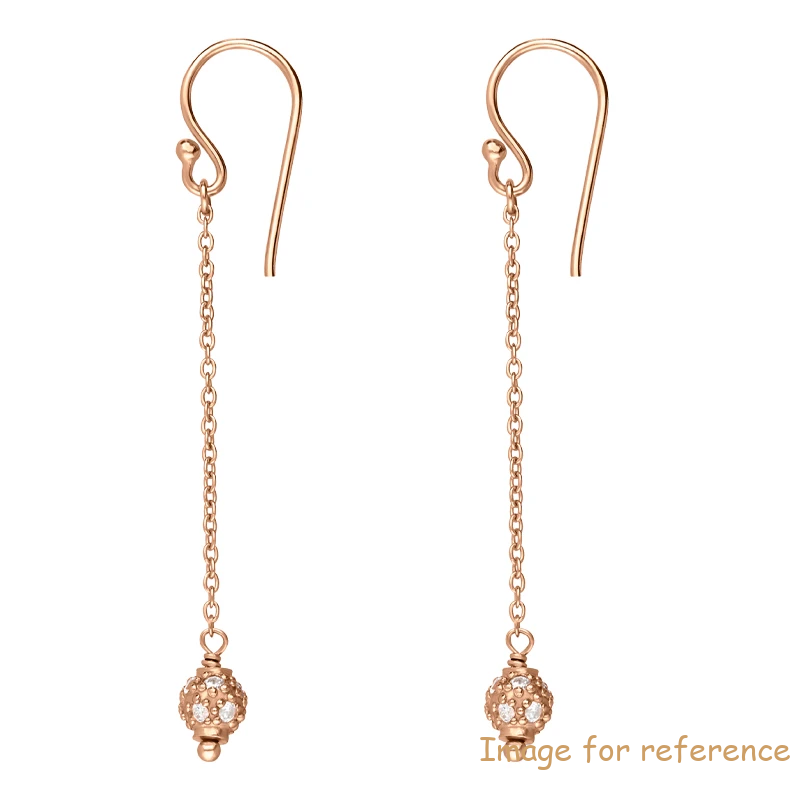 Sterling Silver Rose Gold Drop Earrings 925 Silver Manufacturers Wholesaler