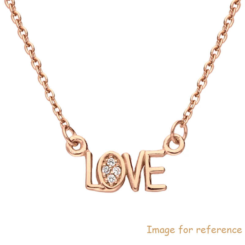 Sterling Silver Rose Gold Filled Necklace Custom Design 925 Silver Jewelry Supplier Wholesalers