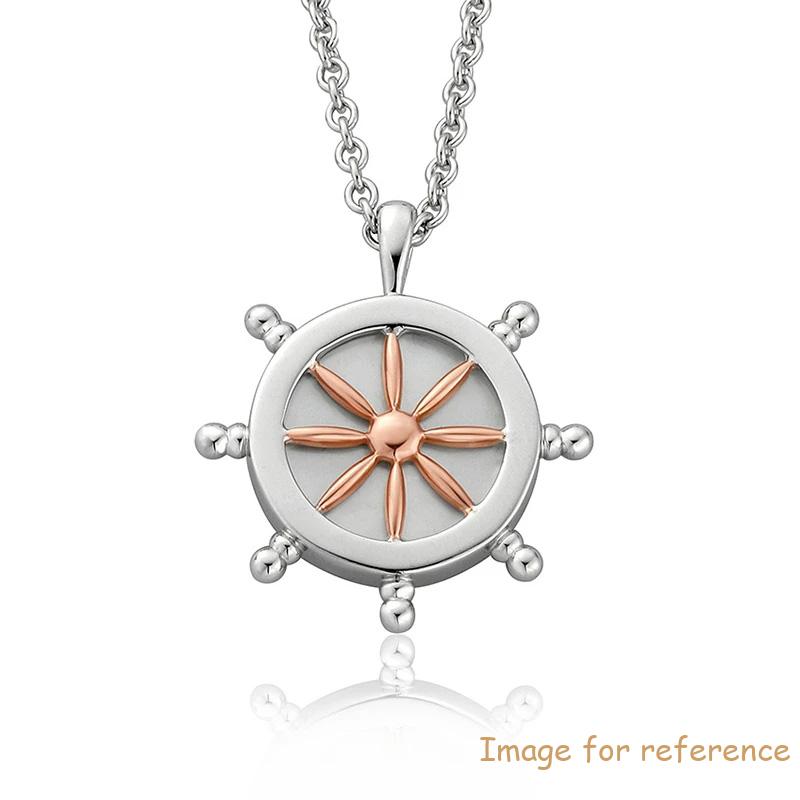 Sterling Silver Ships Wheel Necklace Custom Design 925 Silver Jewelry Supplier Wholesalers