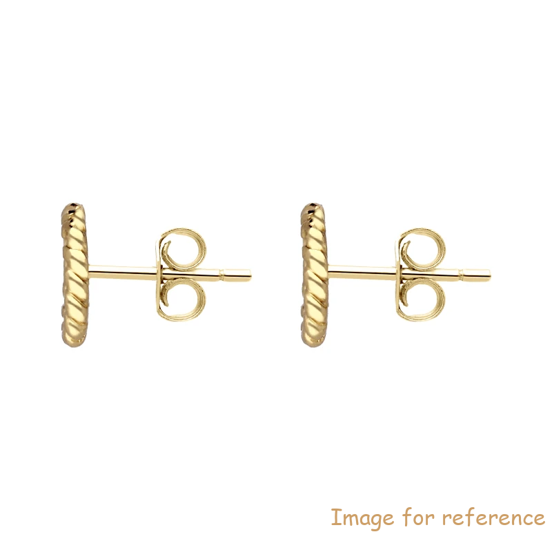 Sterling Silver Yellow Gold Stud Earrings wholesale custom fine jewelry