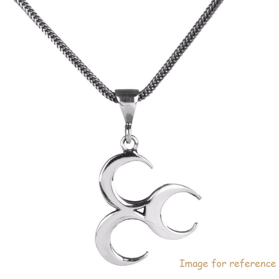 Three Crescents Necklace in 925 Sterling Silver wholesale Custom Silver Jewelry supplier China