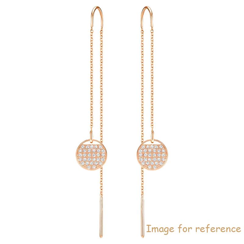 White Rose Gold Rhodium Plated Earrings wholesale Custom design 925 Kumush zargarlik buyumlari etkazib beruvchisi