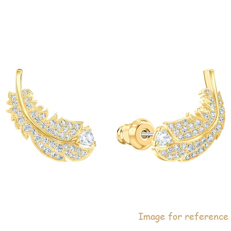 White Yellow Gold Plated Stud Earrings wholesale Custom design 925 Silver Jewelry supplier