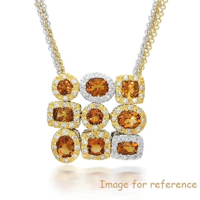 White and Yellow Gold Pendant Plated silver Necklace custom Sterling Silver Jewelry Suppliers