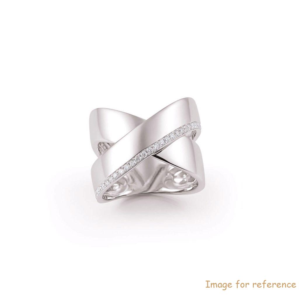 White gold plated ring wholesale Customize 925 เครื่องประดับเครื่องประดับเงินสเตอร์ลิงจีน