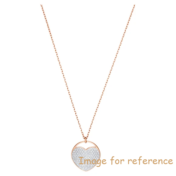 Wholesale Customized Jewelry Heart White Rose Gold Plated Sterling Silver Necklace exporter