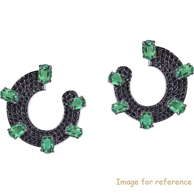 Wholesale Sterling Silver CZ Stud Earrings custom rhodium plating supplier