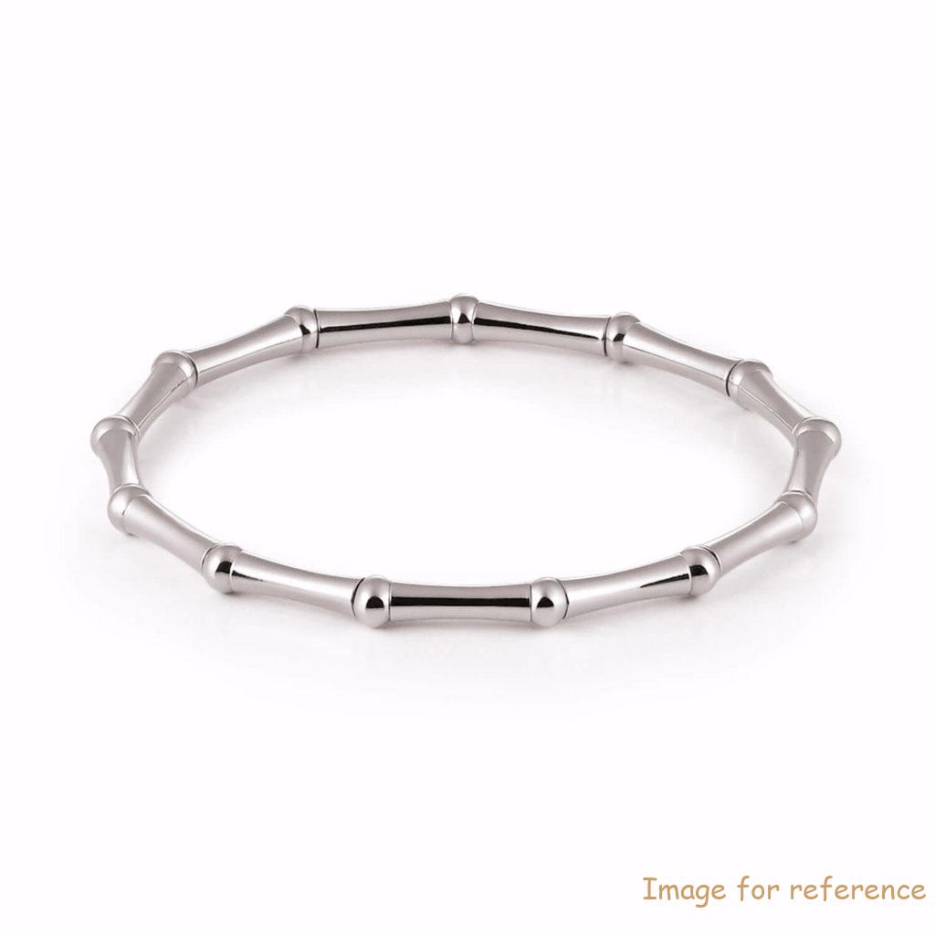 Wholesale custom white gold plated silver bracelet OEM supplier