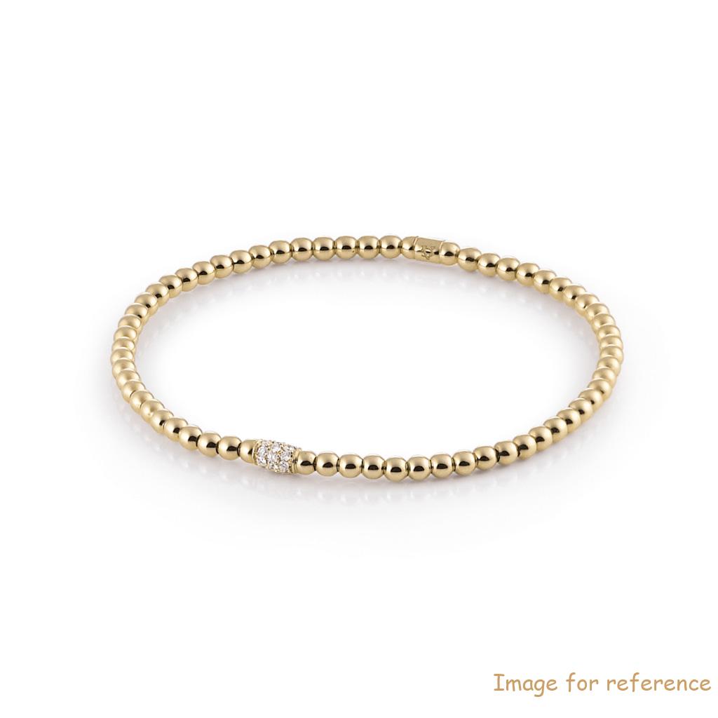 Wholesale custom yellow gold plated sterling silver bracelet OEM supplier