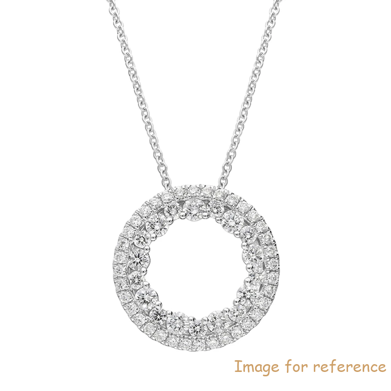 Wholesale gold filled silver Open Circle Necklace custom design jewelry supplier