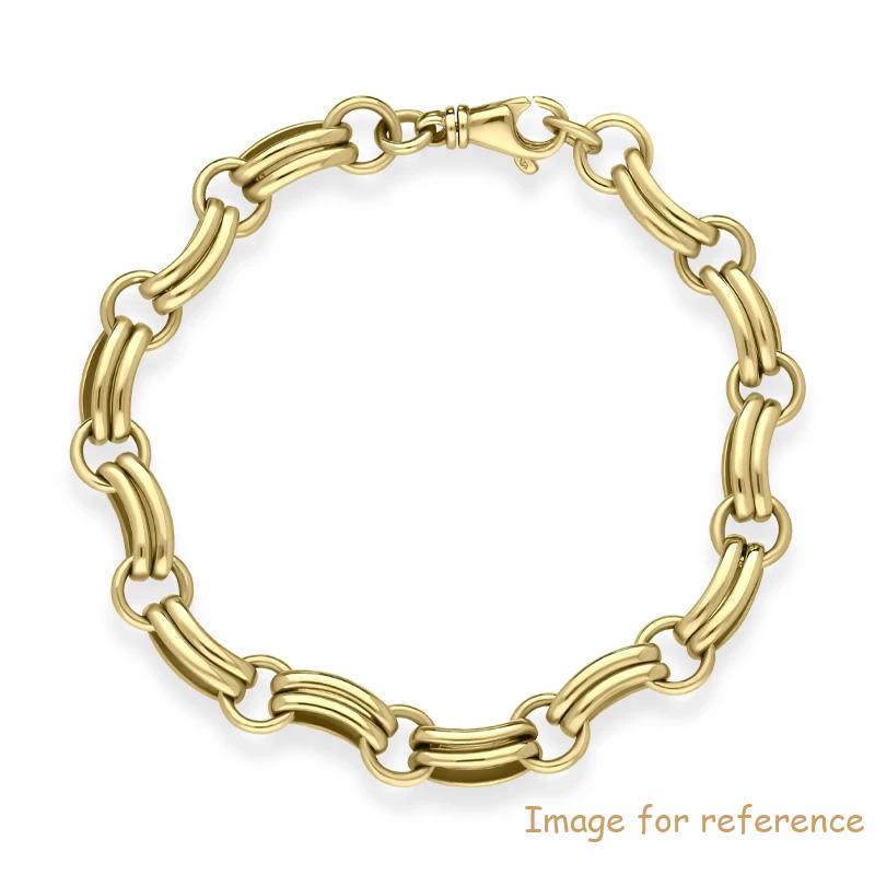 Yellow Gold Double Linked Handmade Bracelet China Custom Design 925 Pedagang Besar Pemasok Perak Sterling Yellow Gold Double Linked Handmade Bracelet China Custom Design 925 Sterling Silver Supplier Wholesalers
