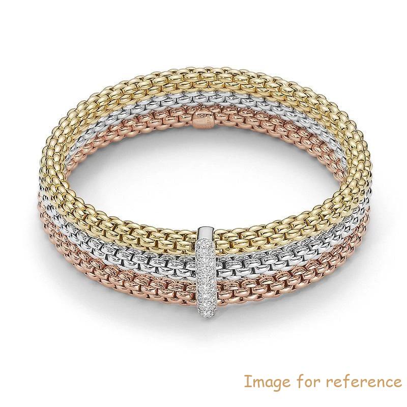 Yellow White Rose Gold Plated 925 silver Bracelet wholesale Custom Silver Jewelry supplier