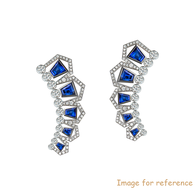 custom CZ silver earrings gold plated silver jewelry supplier and wholesaler