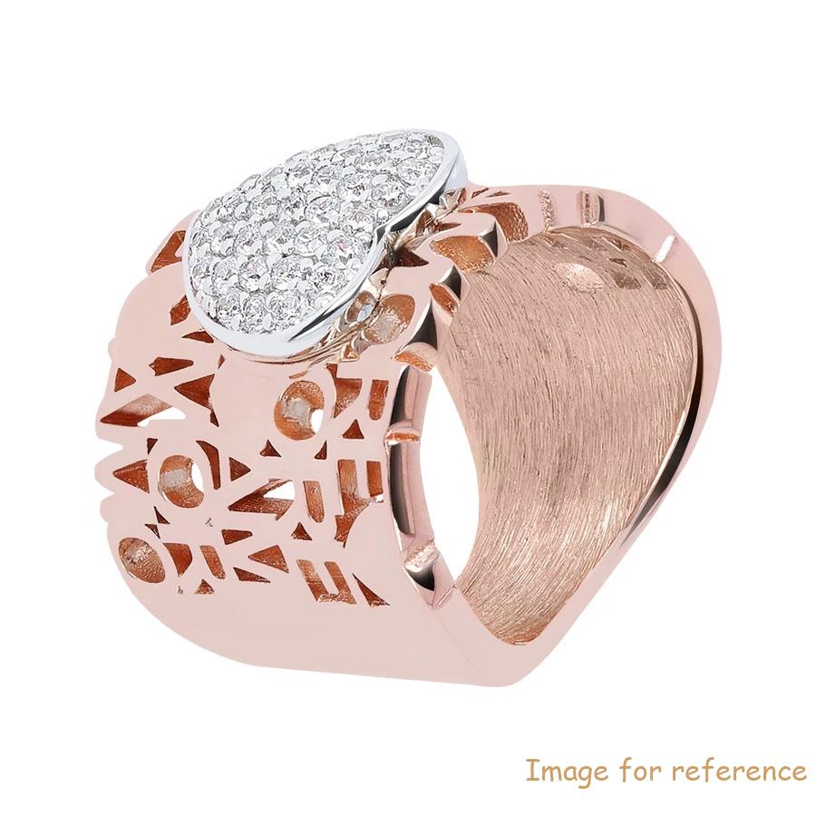 Custom Chech ring in 18K rose gold plated-silver 925 Zircon Jewelry Factory wholesale Manufacturers