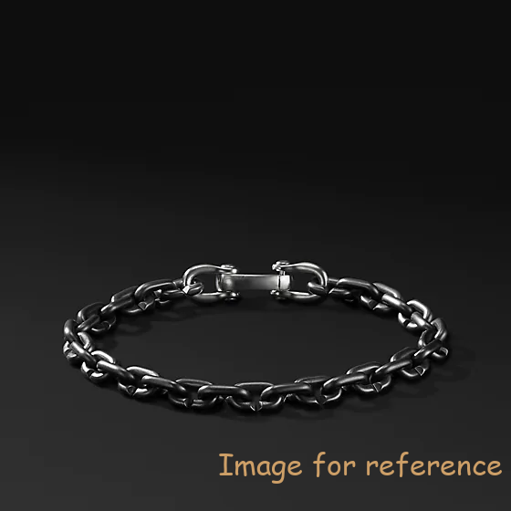 Custom French men sterling silver bracelet wholesale jewelry manufacurer