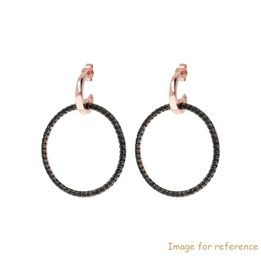 Пользовательские немецкие кубические циркониевые серебряные серьги дизайн стерлинговой серебряный серебряный розовый золото.