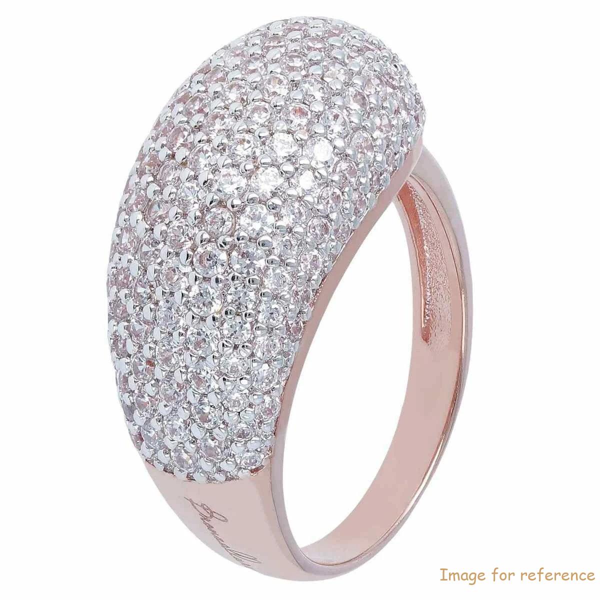 Custom Germany ring Rose gold plated CZ ring in sterling silver design custom fine jewelry wholesaler suppliers