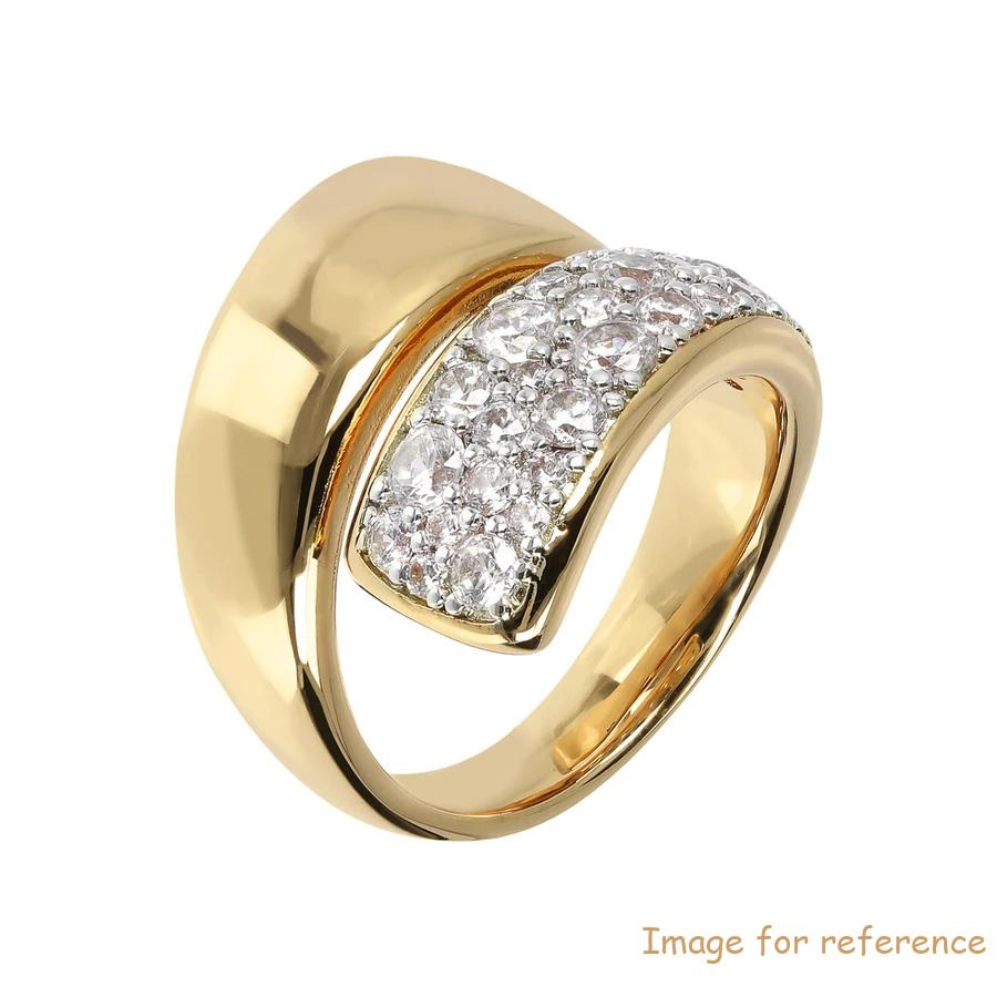 Custom Germany ring Yellow gold plated CZ silver ring design custom fine jewelry wholesaler suppliers