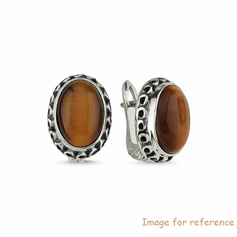 Custom Russian cz silver earrings Wholesale 925 Sterling Silver Cubic Zirconia jewerly manufacturer