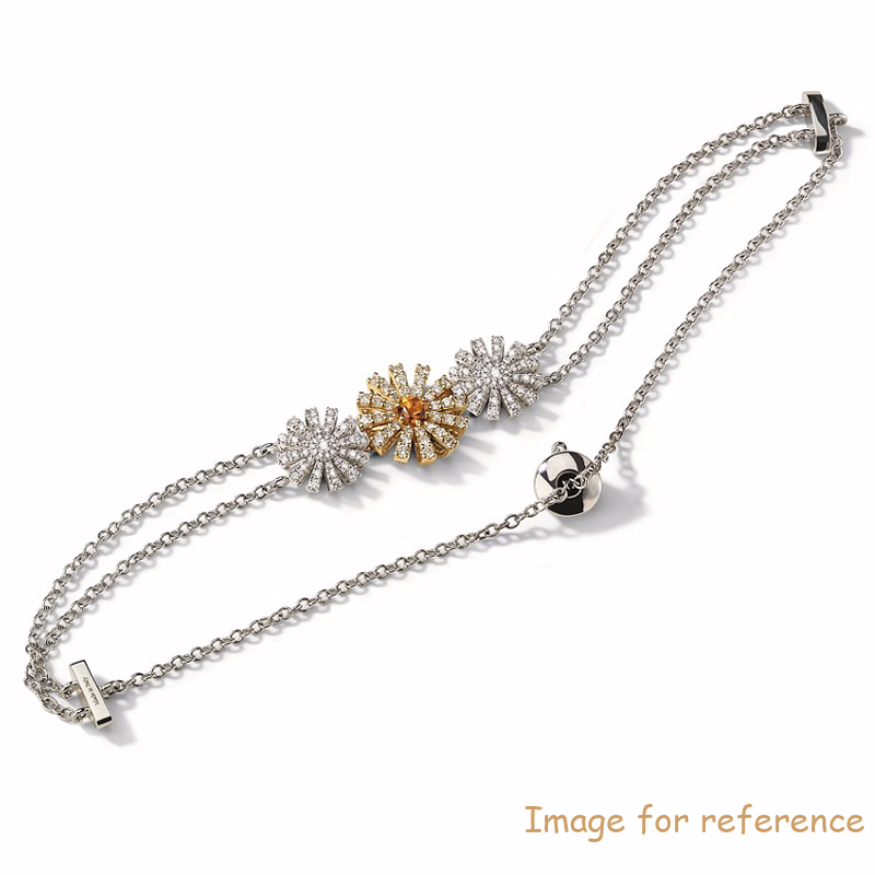Custom White and yellow gold plated bracelet in CZ 925 silver design wholesale Italian Mens Womens Jewelry