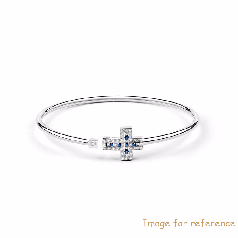 Custom White gold filled in sterling silver bracelet design wholesale Italian Mens Womens Jewelry
