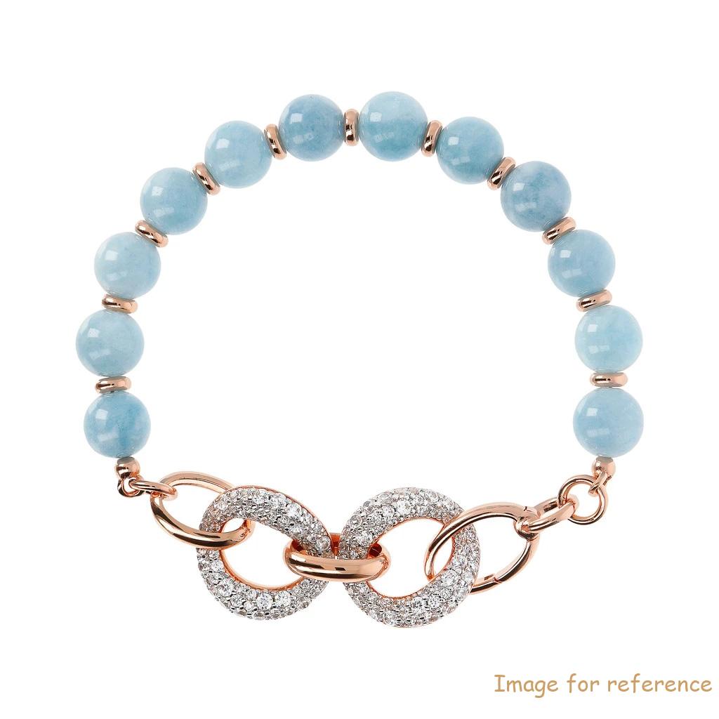 England CZ silver bracelet custom rose gold plated silver bracelet jewelry supplier and wholesaler