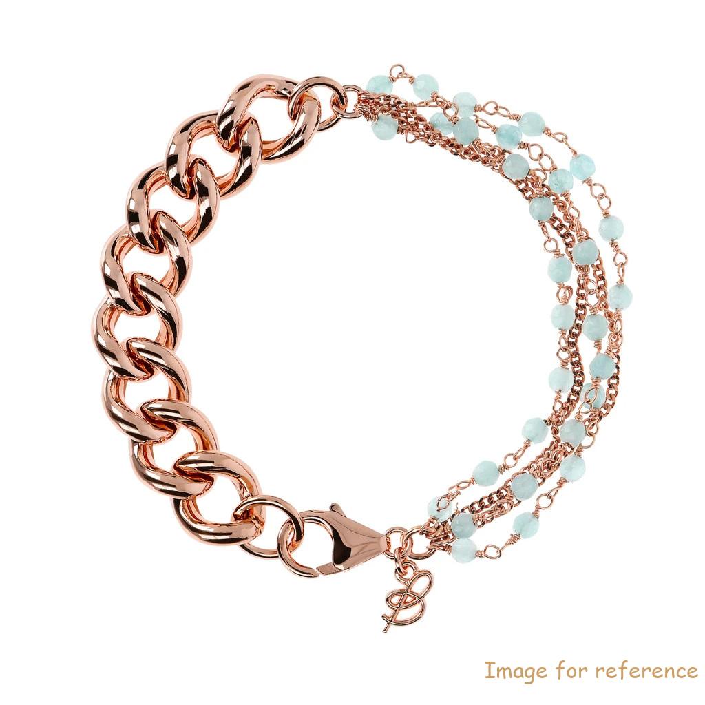 Gustom gör att Tyskland individuella rosa pläterade silverarmband designer dina egna armbandsmycken